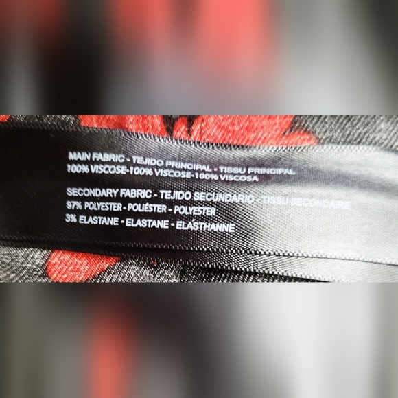 Cactus Ricky Singh Black and Red Butterfly Bomber Jacket | Size Small - Picture 4 of 5